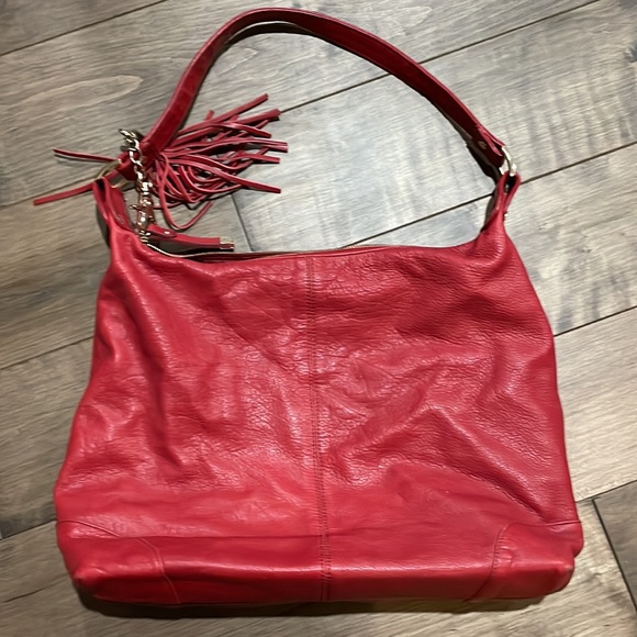Red Danier all leather purse with multiple compartments. Excellent condition. - Picture 2 of 8